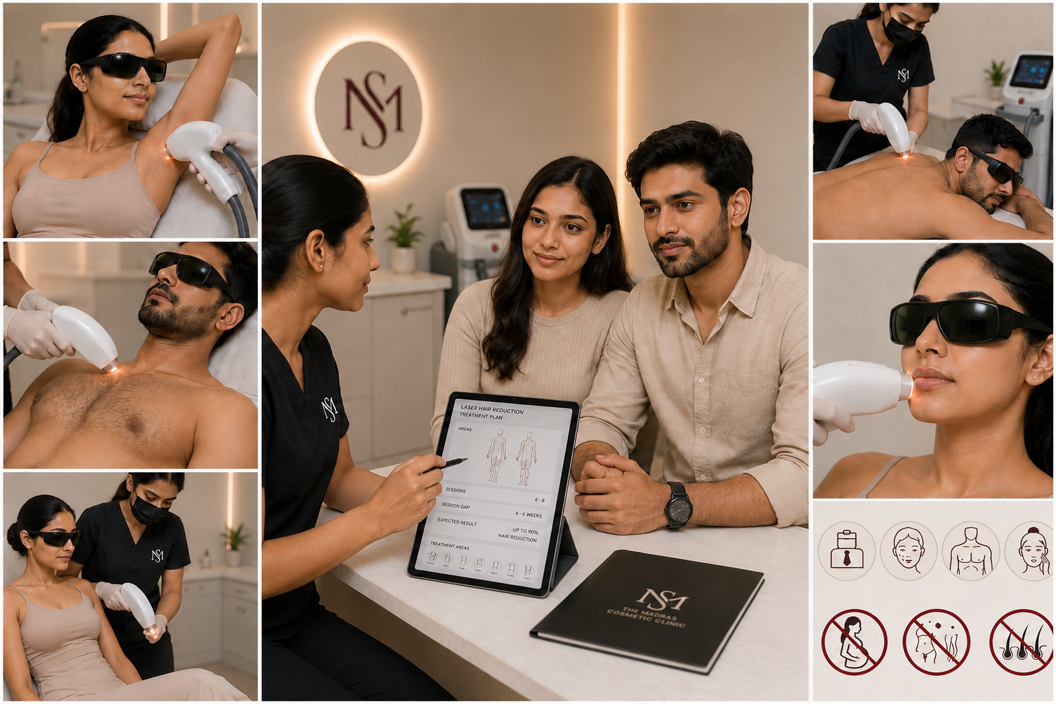 laser hair reduction treatment in omr